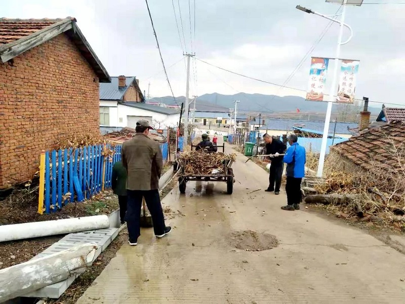 图们市长安镇开展春季农村道路清洁活动
